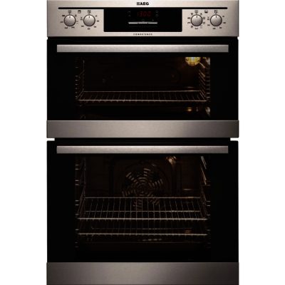 AEG DE401301DM Built-in Double Fan Oven in Stainless Steel AEG DE401301DM Built-in Double Fan Oven in Stainless Steel